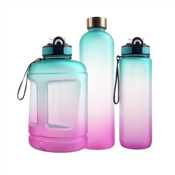 Botol Galon 90oz Saiz Besar Logo Tersuai Botol Air Jerami Gim Dengan Pemegang